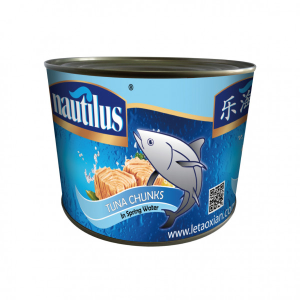 Nautilus SkipJack Tuna Chunks in spring water 