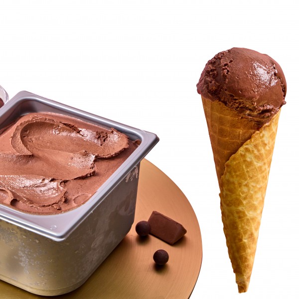 Leone Cocoa Gelato with Raw “Leone” Chocolate Chips