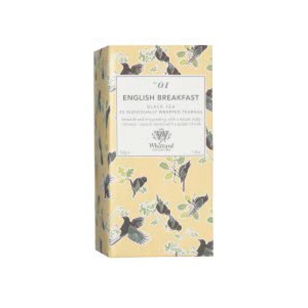 Whittard Trading English Breakfast 25 Individually Wrapped Teabags