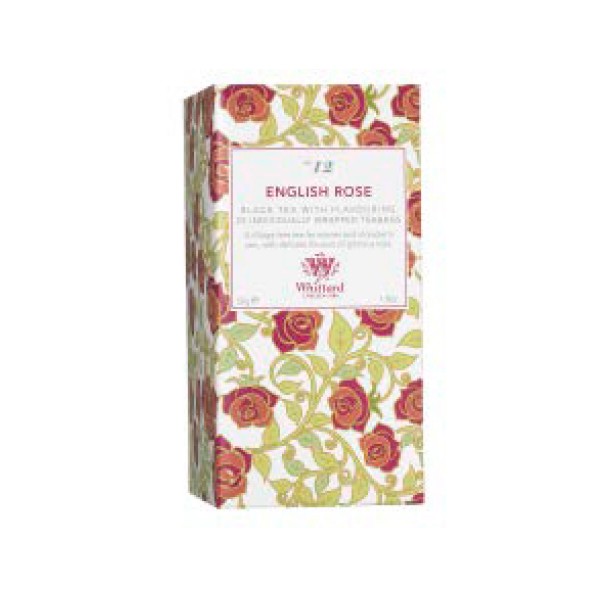 Whittard Trading English Rose 25 Individually Wrapped Teabags