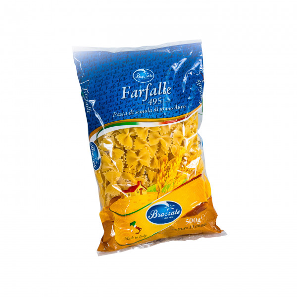 Brazzale Farfalle #495 - 100% Durum Wheat Semolina