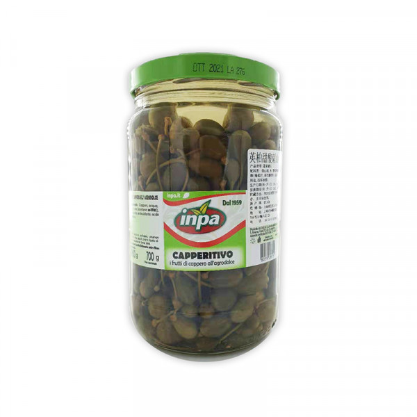 Inpa Caperberries in Brine (Glass Jar)  