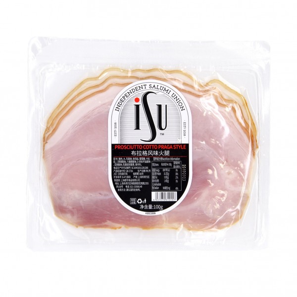 Isu Prosciutto Cotto Praga Style sliced