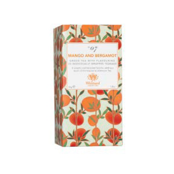Whittard Trading Mango & Bergamot 25 Individually Wrapped Teabags