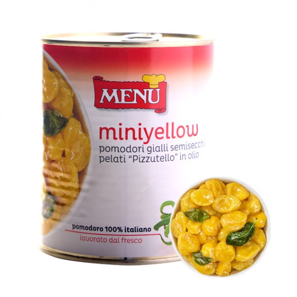 Menu Mini Yellow - Semi-dried Yellow Peeled Tomatoes “Pizzutello”