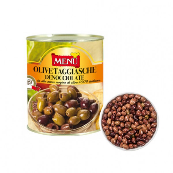 Menu Pitted Taggiasca Olives