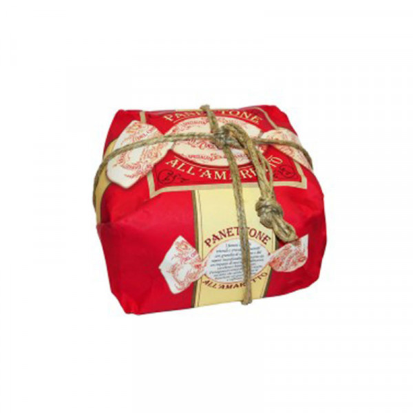 Lazzaroni Panettone Amaretto handly wrapped