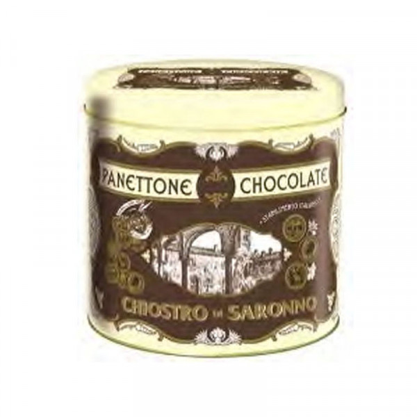 Lazzaroni Panettone Chocolate Metal Tin Cornice