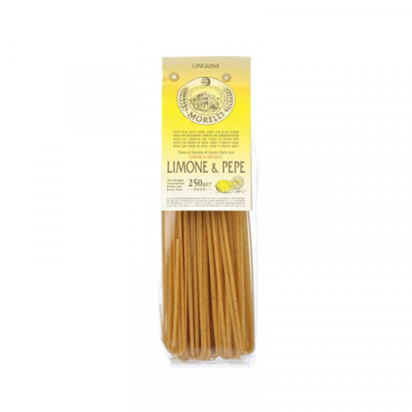 Pastificio Morelli Pasta with wheat germ, Lemon and Pepper - Linguine