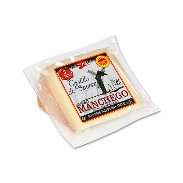 Castillo de Bayren PDO Manchego Semi 3 Months Wedge” Castillo de Bayren”