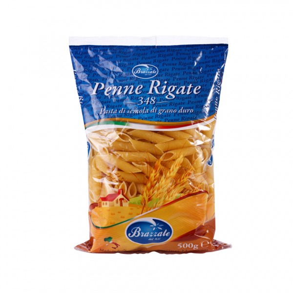 Brazzale Penne Rigate #348 - 100% Durum Wheat Semolina